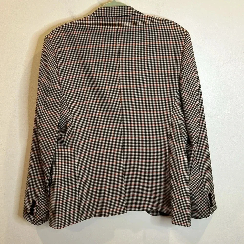 ASOS MENS GINGHAM CHECK PATTERN BLAZER LINED 42 REGULAR
